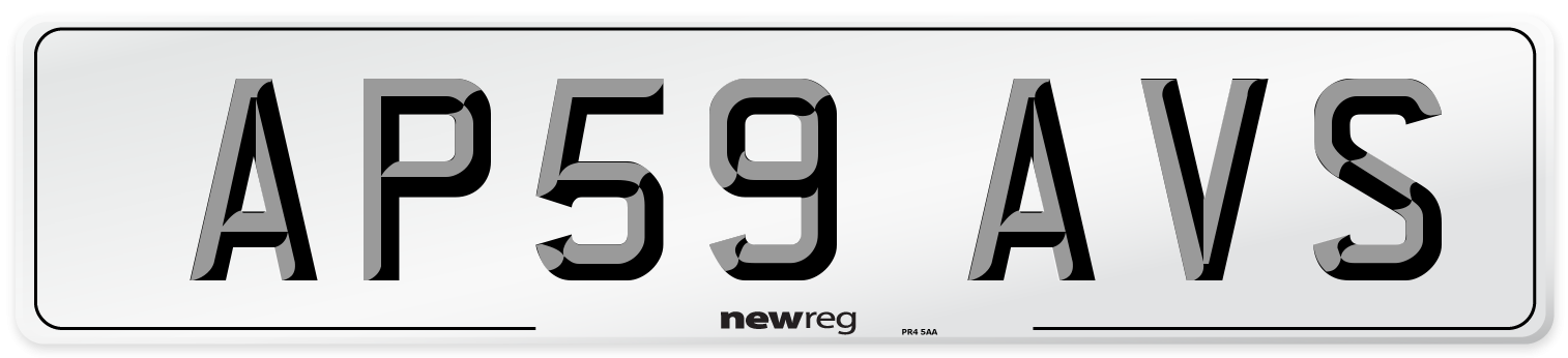 AP59 AVS Number Plate from New Reg